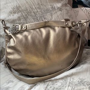 COACH Used Gold Metallic Leather(adjustable strap)